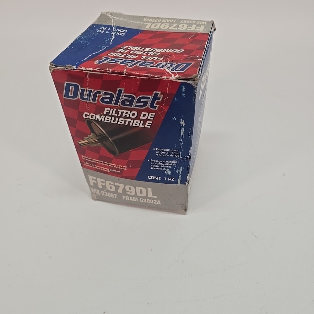 Duralast FF679DL Fuel Filter Wix 33097‎ Fram G3802A